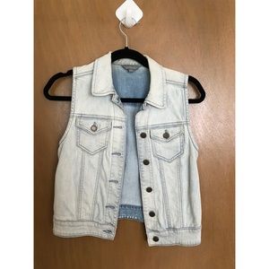 Nordstrom Light Wash Denim Vest